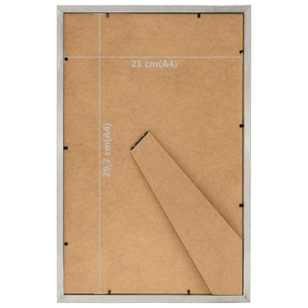 Molduras para mesa 3 pcs 21x29,7 cm prateado - Image 8