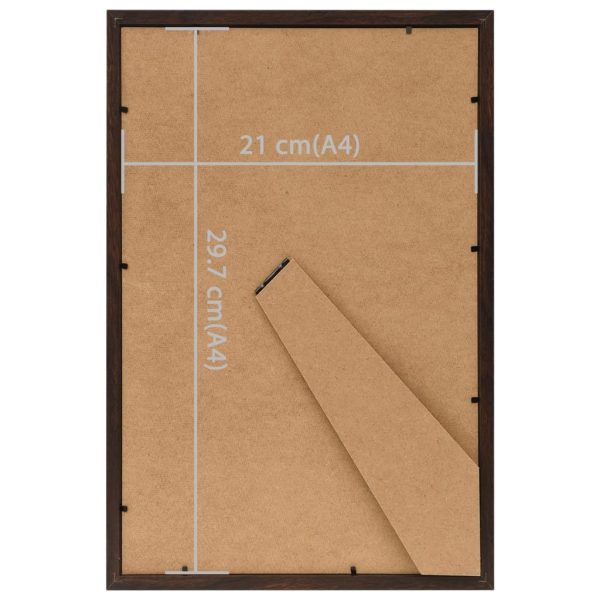 Molduras para mesa 3 pcs 21x29,7 cm MDF preto - Image 8