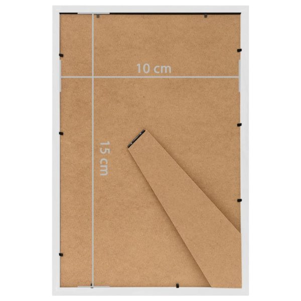 Molduras para mesa 3 pcs 10x15 cm MDF branco - Image 8