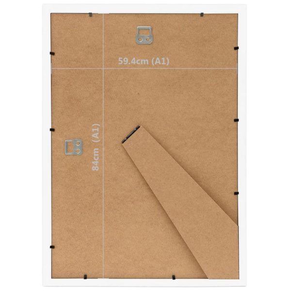 Molduras para parede ou mesa 5 pcs 59,4x84 cm MDF branco - Image 8