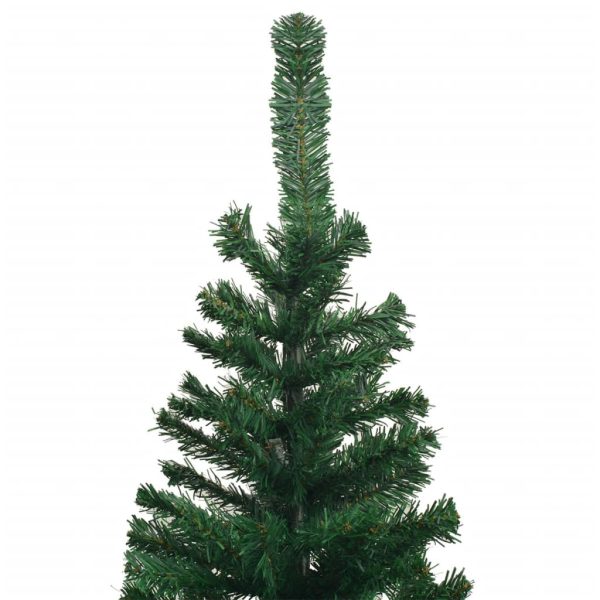Árvore Natal artificial pré-iluminada c/ bolas verde - Image 4