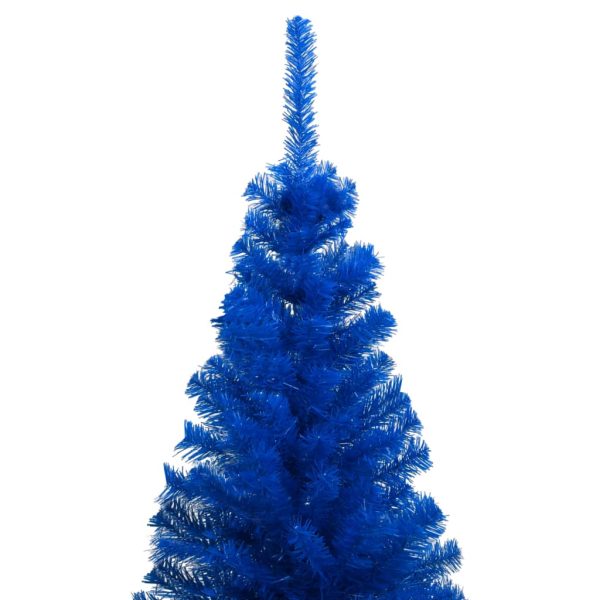 Árvore Natal artificial pré-iluminada c/ bolas 180cm PVC azul - Image 2