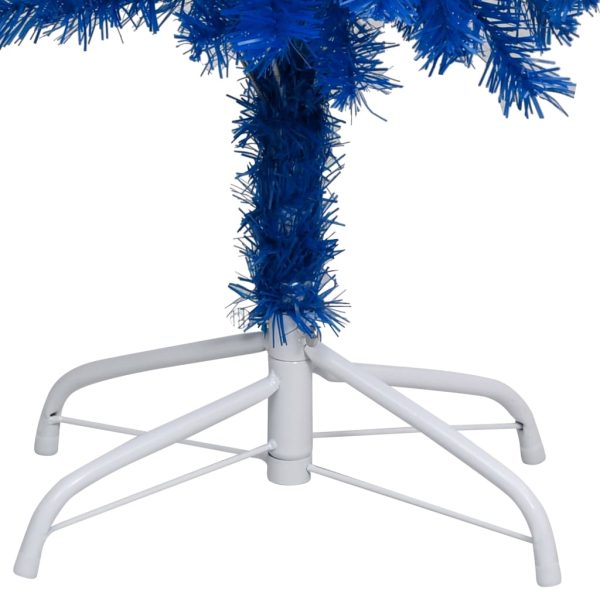 Árvore Natal artificial pré-iluminada c/ bolas 180cm PVC azul - Image 3