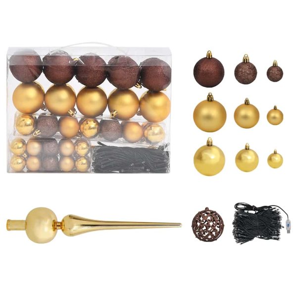 Árvore Natal artificial pré-iluminada c/bola 150cm PET prateado - Image 5