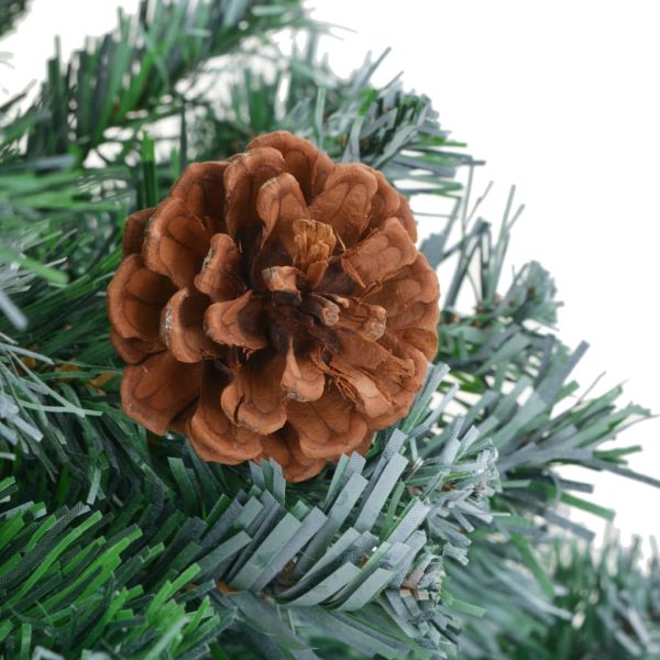 Árvore Natal artificial pré-iluminada c/ bolas e pinhas 180 cm - Image 4