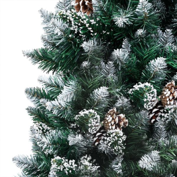 Árvore Natal artificial pré-iluminada c/ bolas e pinhas 150 cm - Image 2