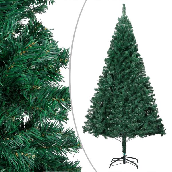 Árvore Natal artificial pré-iluminada c/ bolas 150 cm PVC verde - Image 2