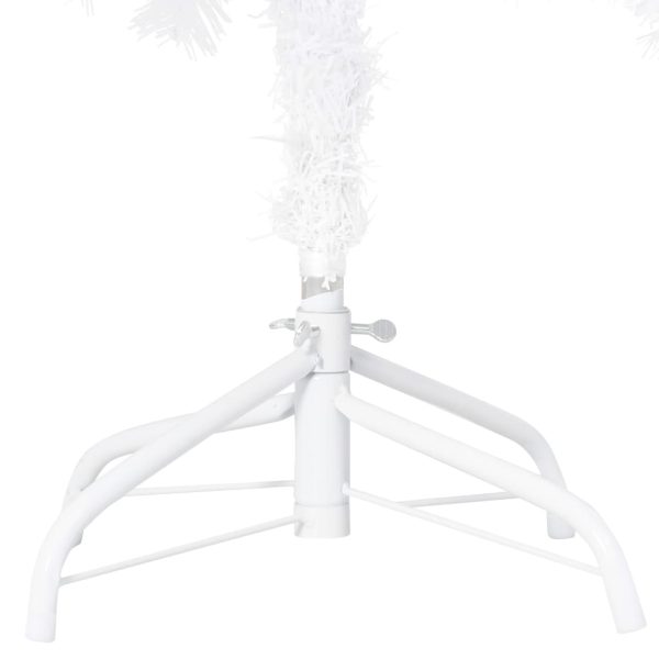 Árvore Natal artificial pré-iluminada c/ bolas PVC branco - Image 4