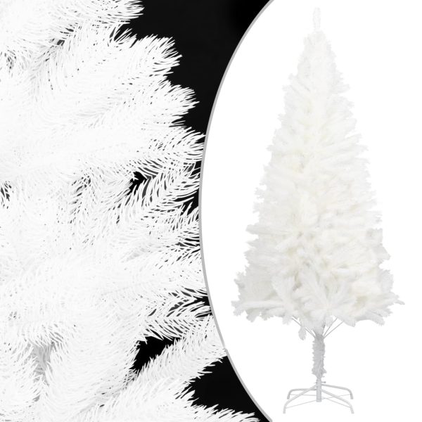 Árvore Natal artificial pré-iluminada c/ bolas 150 cm branco - Image 2