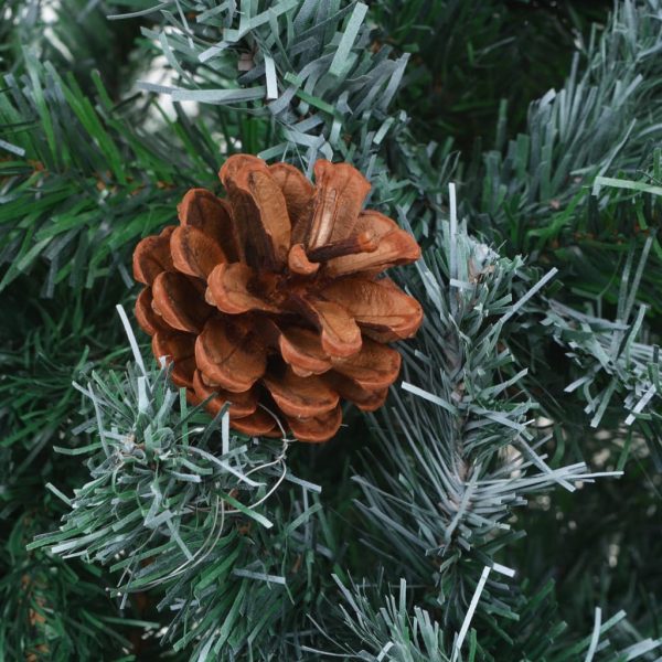 Árvore Natal artificial pré-iluminada c/ bolas e pinhas 180 cm - Image 5