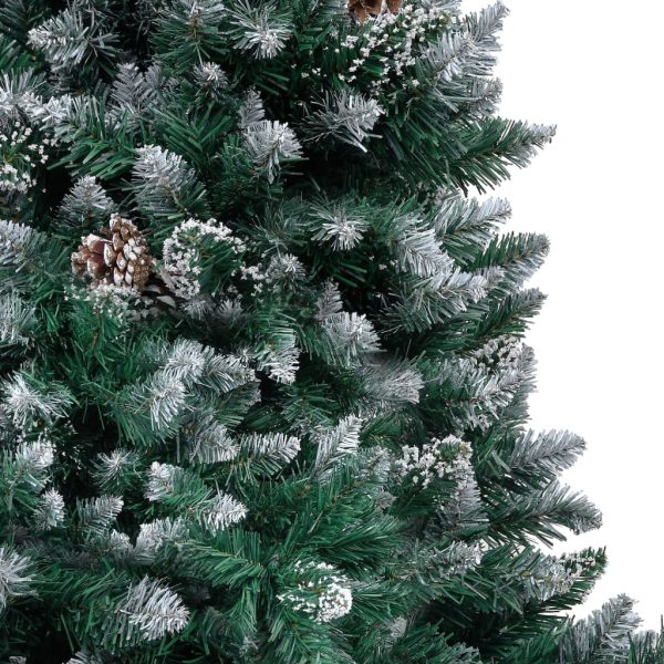 Árvore Natal artificial pré-iluminada c/ bolas e pinhas 150 cm - Image 4