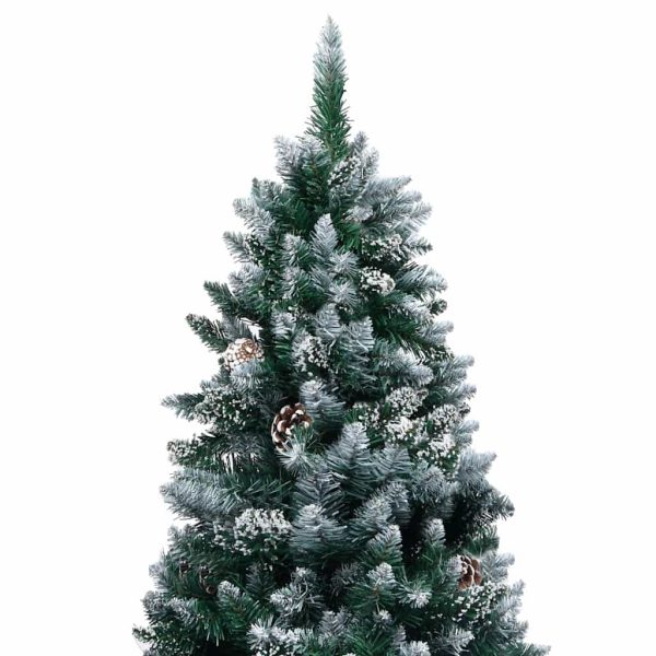 Árvore Natal artificial pré-iluminada c/ bolas e pinhas 180 cm - Image 3