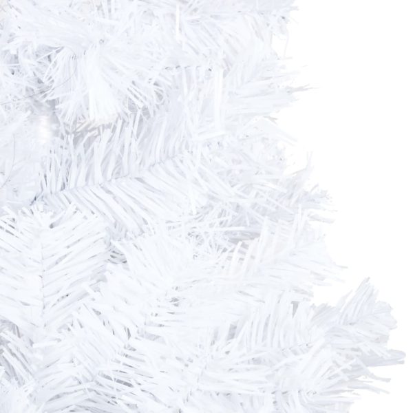Árvore Natal artificial pré-iluminada c/ bolas PVC branco - Image 4