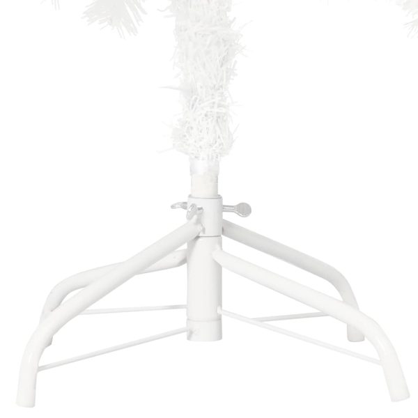 Árvore Natal artificial pré-iluminada c/ bolas 210 cm branco - Image 5