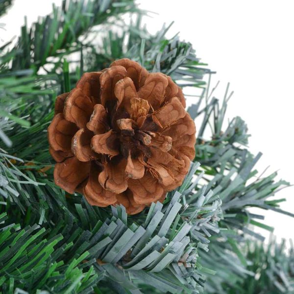 Árvore Natal artificial pré-iluminada c/ bolas e pinhas 180 cm - Image 2