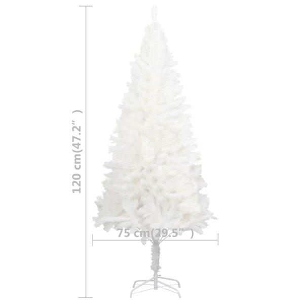 Árvore Natal artificial pré-iluminada c/ bolas branco - Image 10