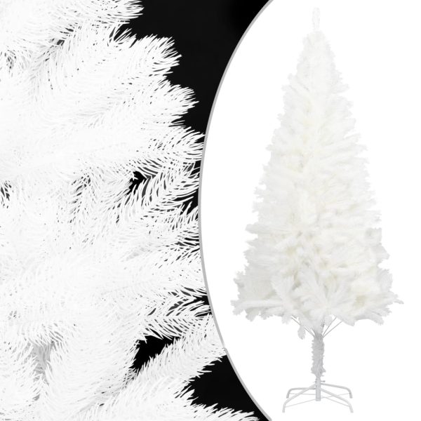 Árvore Natal artificial pré-iluminada c/ bolas 150 cm branco - Image 2
