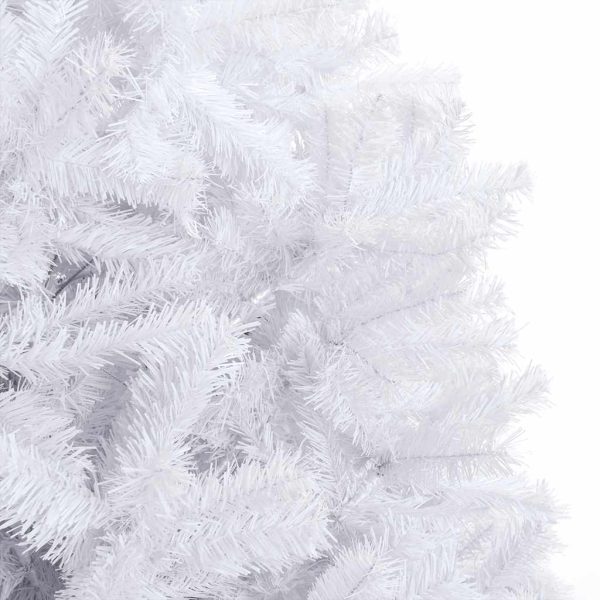 Árvore Natal artificial pré-iluminada c/bolas/LEDs 500cm branco - Image 4