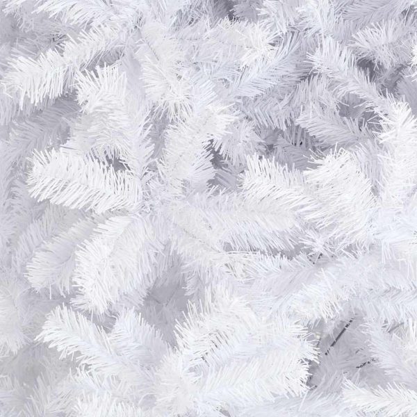 Árvore Natal artificial pré-iluminada c/bolas/LEDs 500cm branco - Image 5