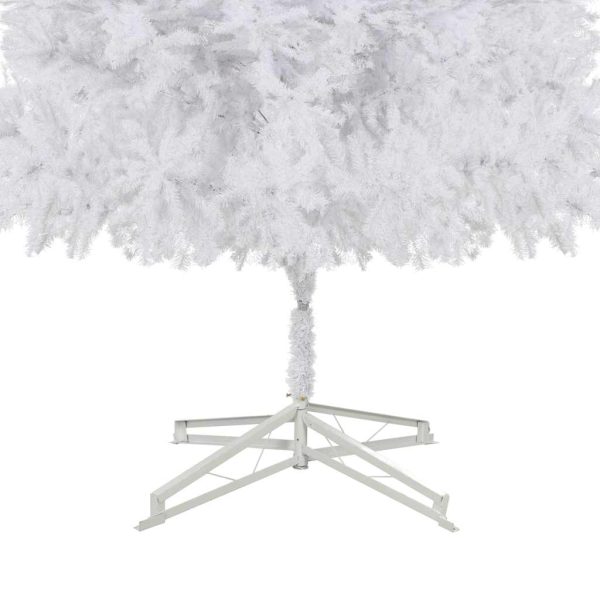 Árvore Natal artificial pré-iluminada c/bolas/LEDs 500cm branco - Image 6