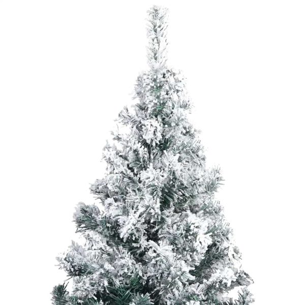 Árvore de Natal artificial c/ luzes LED/bolas/neve 300 cm verde - Image 3