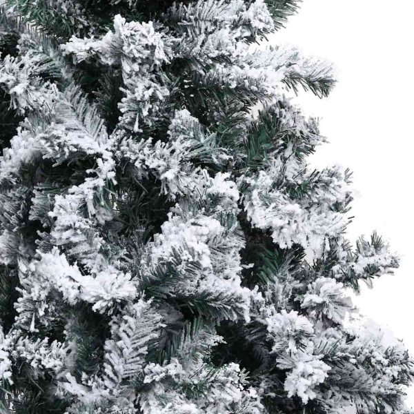 Árvore de Natal artificial c/ luzes LED/bolas/neve 400 cm verde - Image 4