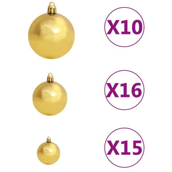 Árvore Natal artificial pré-iluminada c/ bolas 210 cm - Image 8