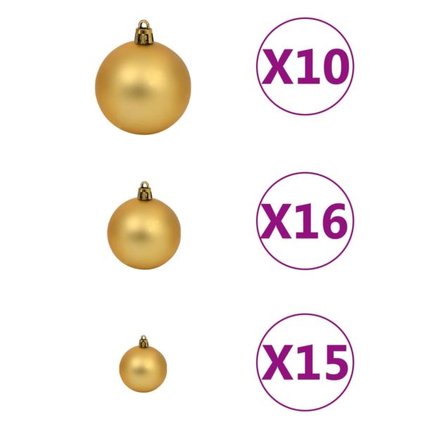 Árvore Natal artificial pré-iluminada c/ bolas 210 cm - Image 9