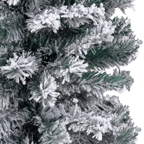 Árvore Natal artificial fina pré-iluminada c/ bolas 150cm verde - Image 4