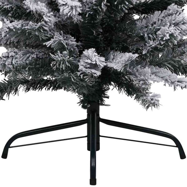 Árvore Natal artificial fina pré-iluminada c/ bolas 240cm verde - Image 3