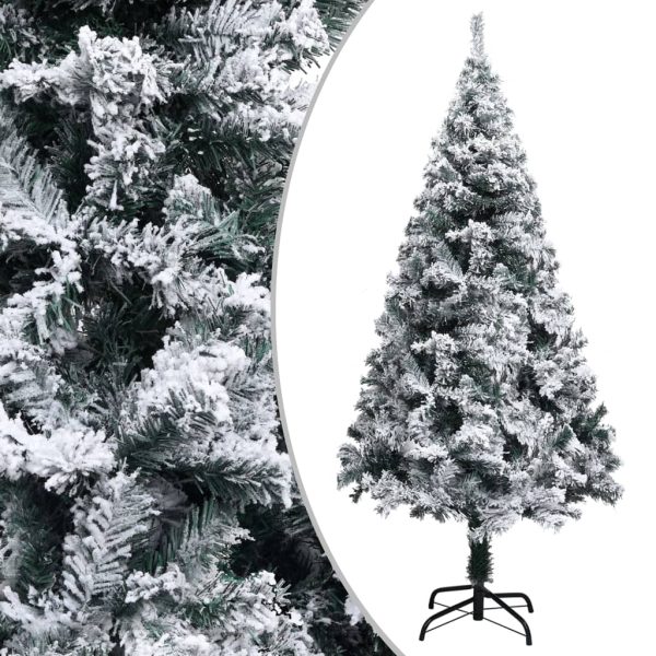 Árvore Natal artificial pré-iluminada c/ bolas 210 cm PVC verde - Image 2