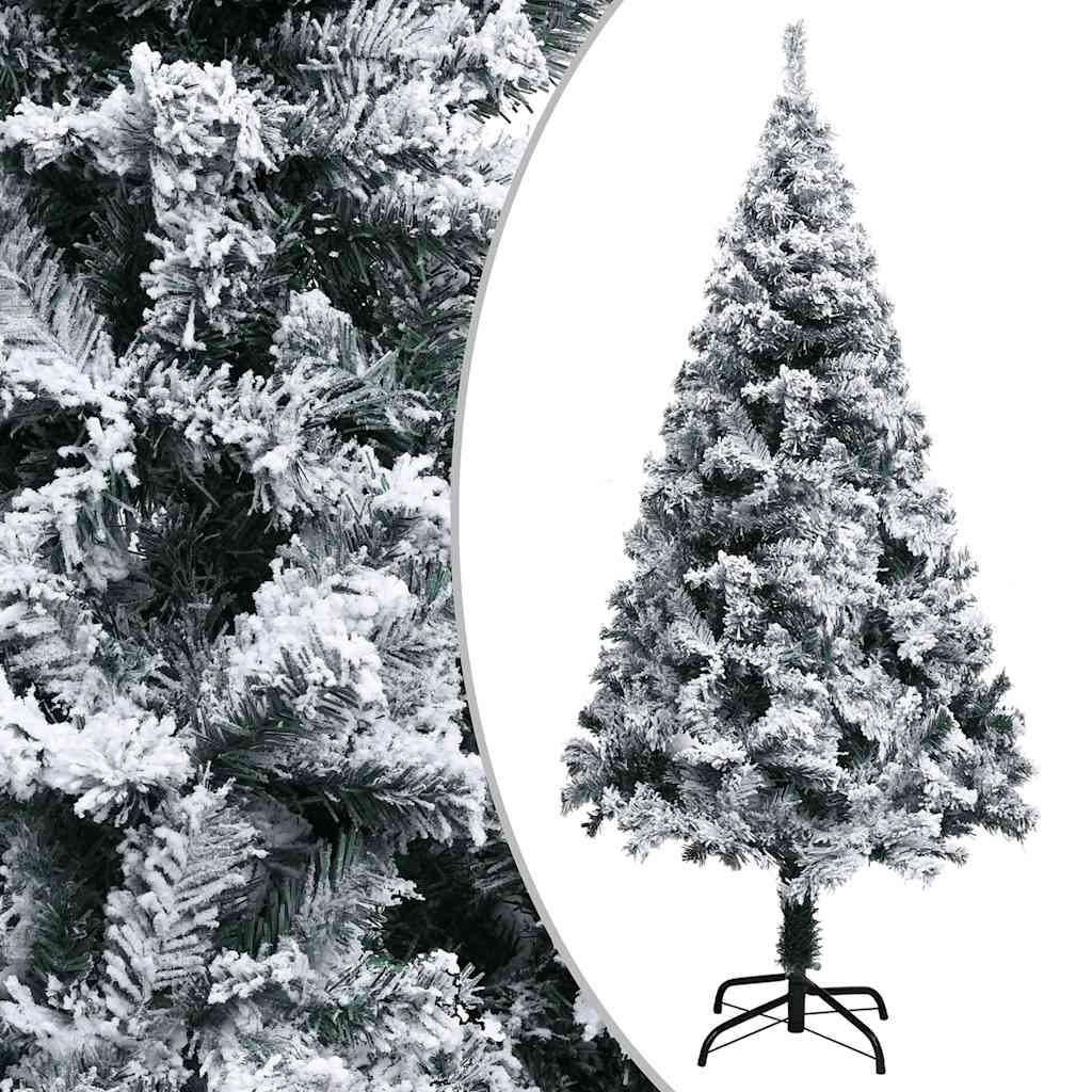 Árvore Natal artificial pré-iluminada c/ bolas 240 cm PVC verde - Image 2