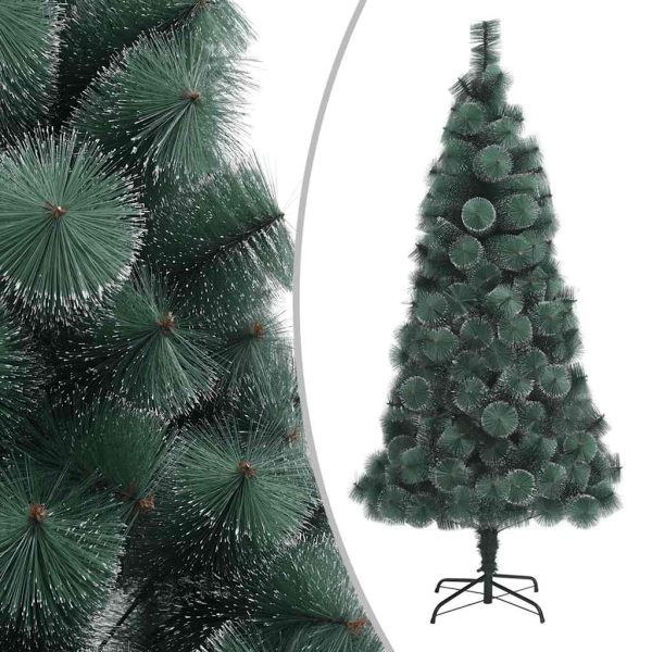 Árvore Natal artificial c/ luzes LED/bolas 150 cm PVC/PE verde - Image 2