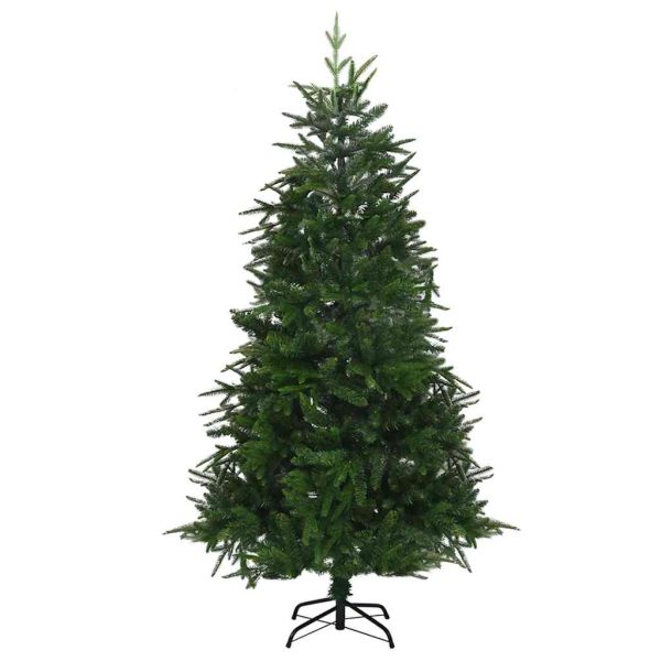 Árvore Natal artificial c/ luzes LED/bolas 180 cm PVC/PE verde - Image 3