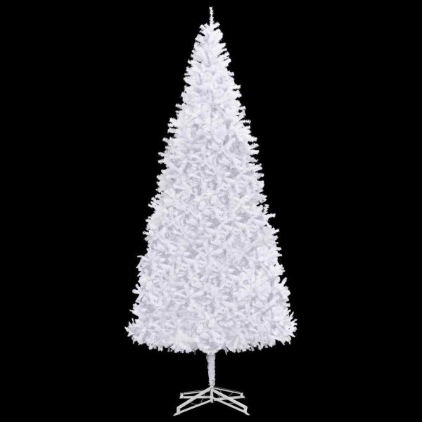 Árvore Natal artificial pré-iluminada c/bolas/LEDs 500cm branco - Image 3