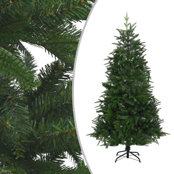 Árvore Natal artificial c/ luzes LED/bolas 180 cm PVC/PE verde - Image 2