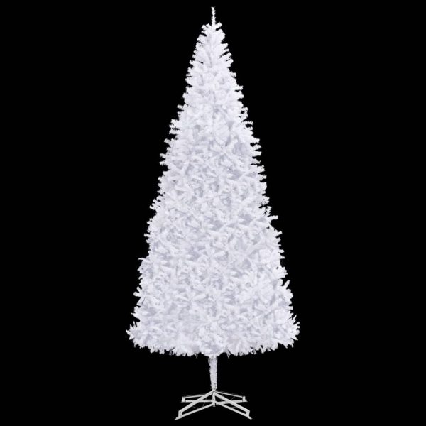 Árvore Natal artificial pré-iluminada c/bolas/LEDs 500cm branco - Image 2