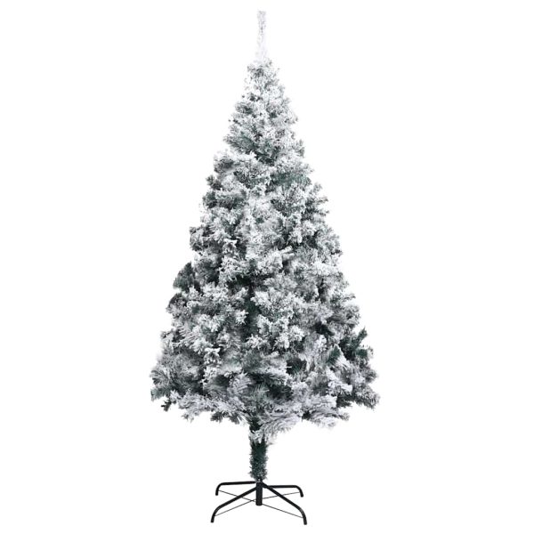 Árvore de Natal artificial c/ luzes LED/bolas/neve 400 cm verde - Image 3