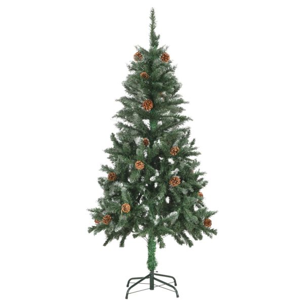Árvore Natal artificial pré-iluminada c/ bolas e pinhas 150 cm - Image 3