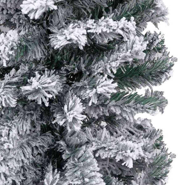 Árvore Natal artificial fina pré-iluminada c/ bolas 150cm verde - Image 3