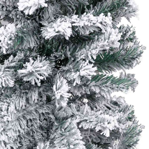 Árvore Natal artificial fina pré-iluminada c/ bolas 240cm verde - Image 2
