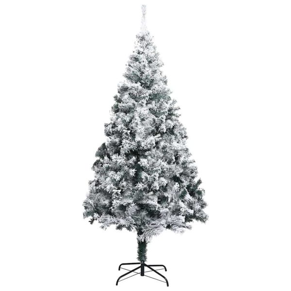 Árvore Natal artificial pré-iluminada c/ bolas 210 cm PVC verde - Image 2