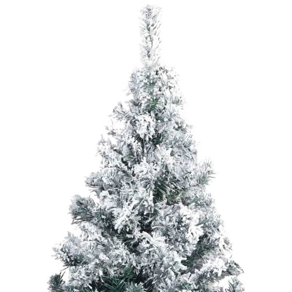 Árvore Natal artificial pré-iluminada c/ bolas 210 cm PVC verde - Image 4
