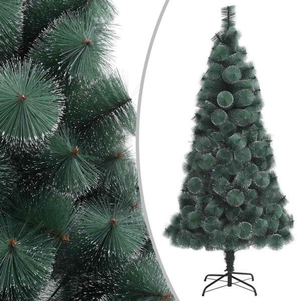 Árvore Natal artificial c/ luzes LED/bolas 150 cm PVC/PE verde - Image 2
