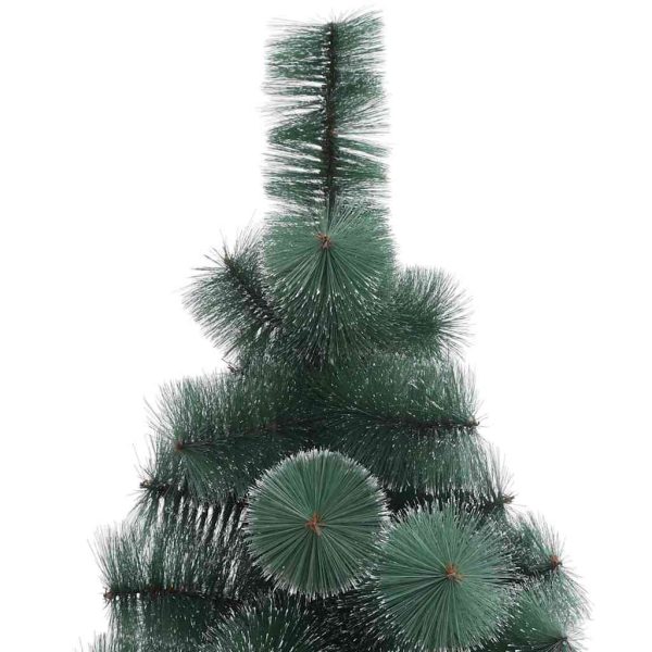 Árvore Natal artificial c/ luzes LED/bolas 150 cm PVC/PE verde - Image 3