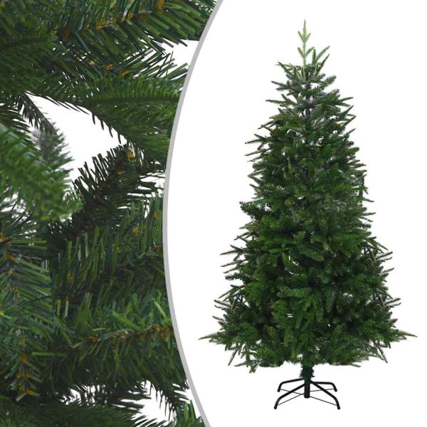 Árvore Natal artificial c/ luzes LED/bolas 180 cm PVC/PE verde - Image 2