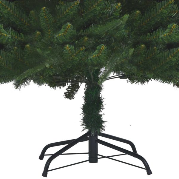 Árvore Natal artificial c/ luzes LED/bolas 180 cm PVC/PE verde - Image 5