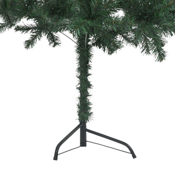 Árvore Natal artif. canto c/ luzes LED/bolas 240 cm PVC verde - Image 3
