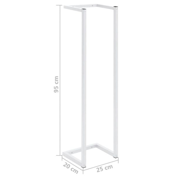 Toalheiro 25x20x95 cm aço branco - Image 7