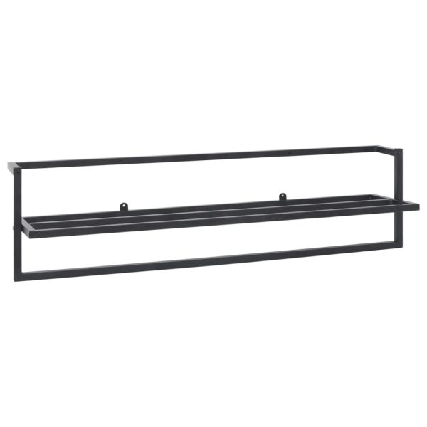 Toalheiro 95x25x22 cm ferro preto - Image 2